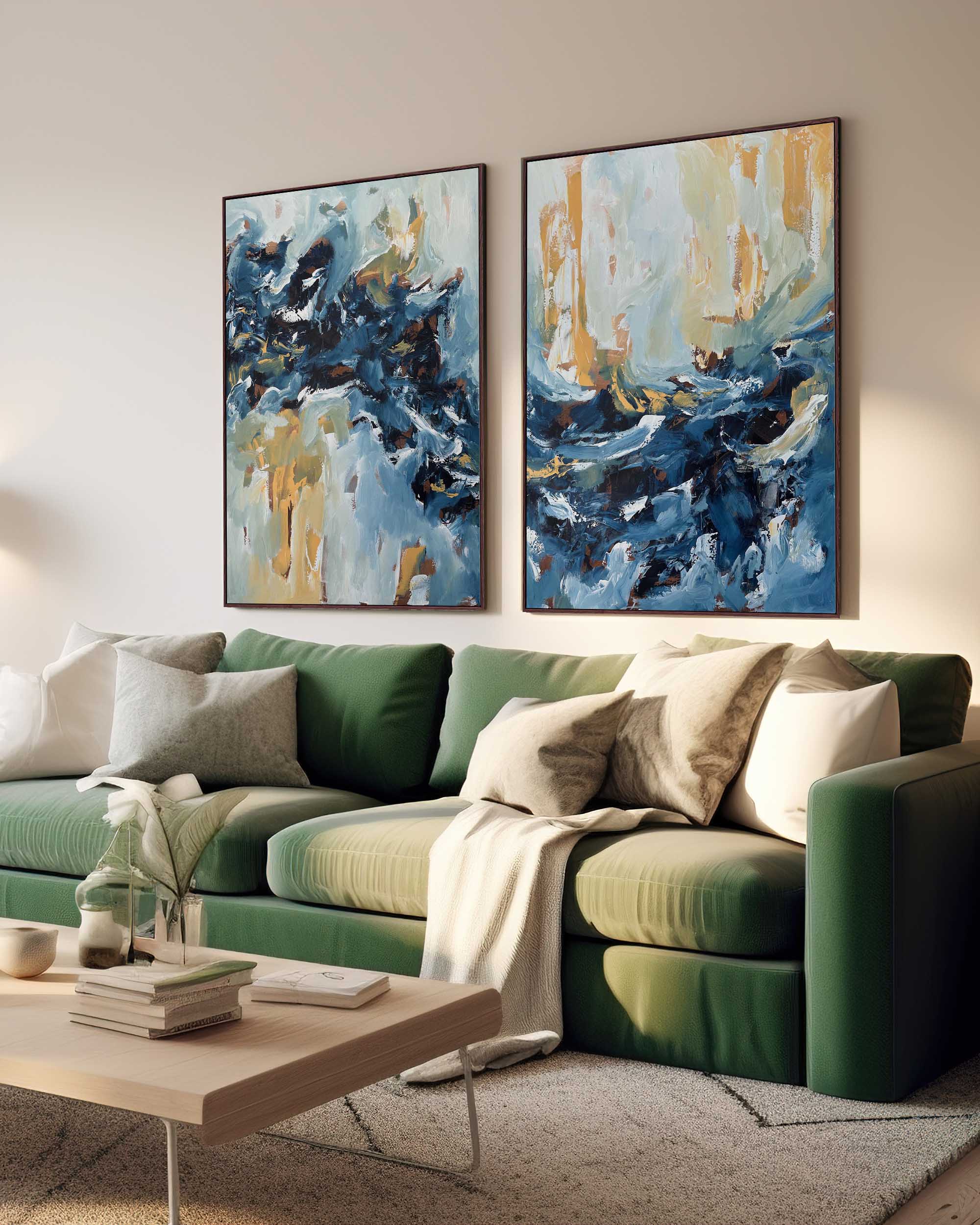 Creating A New Path | Diptych Original Paintings | 200x150cm