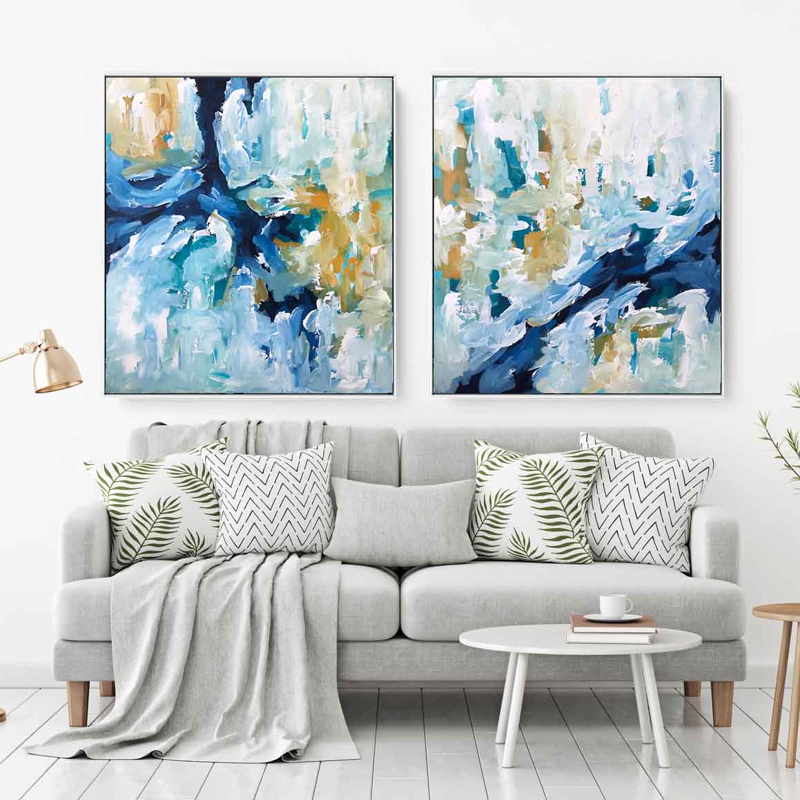 When The Moment Comes - 182x102 cm - Diptych Original Paintings
