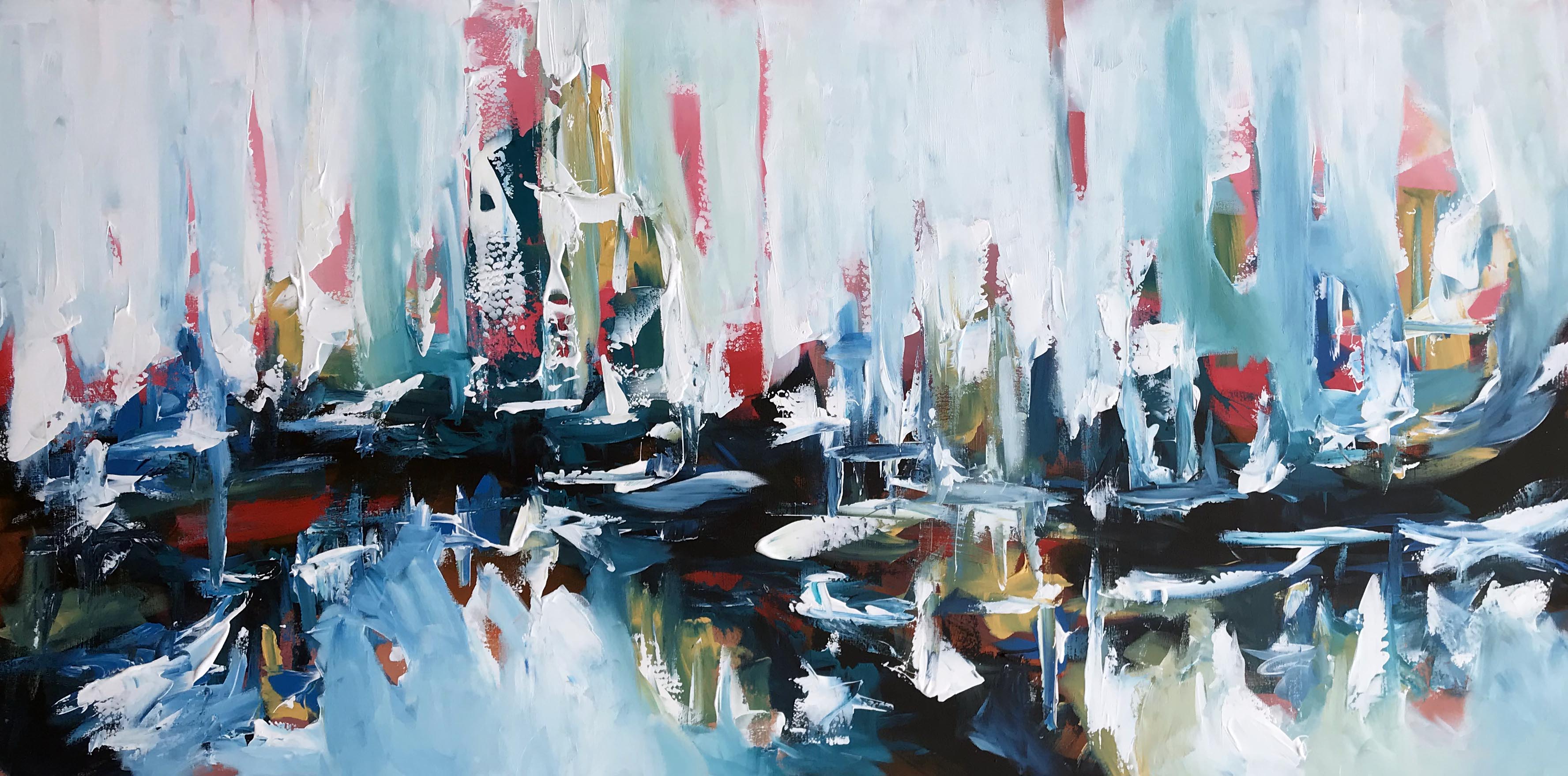 Under The Surface - 180x90 cm - Original Painting-OmarObaid.com