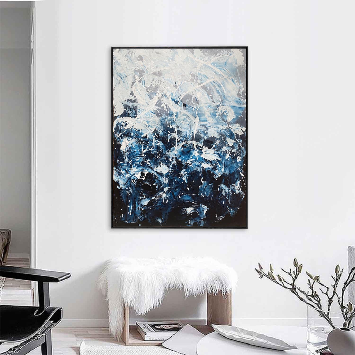Waterfall - 120x90 cm - Original Painting
