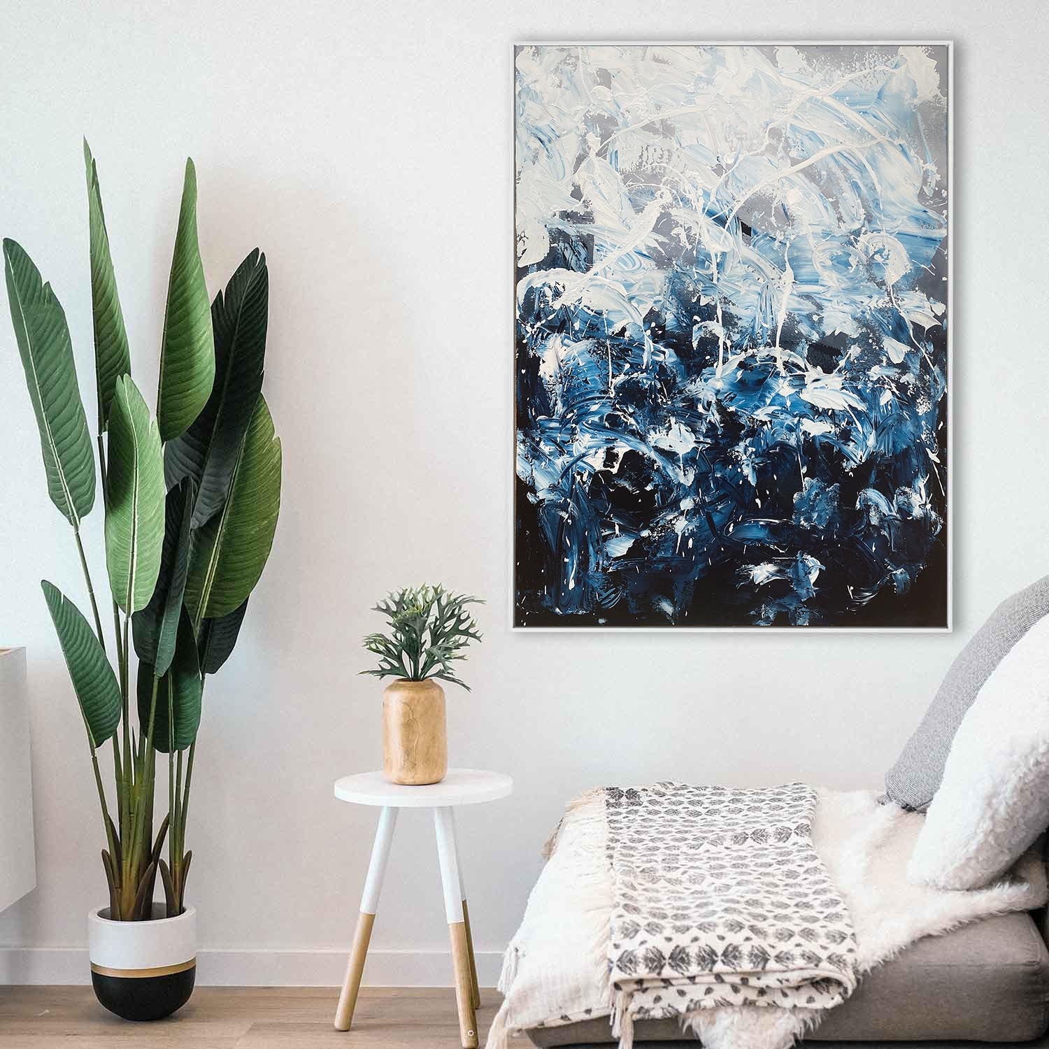 Waterfall - 120x90 cm - Original Painting