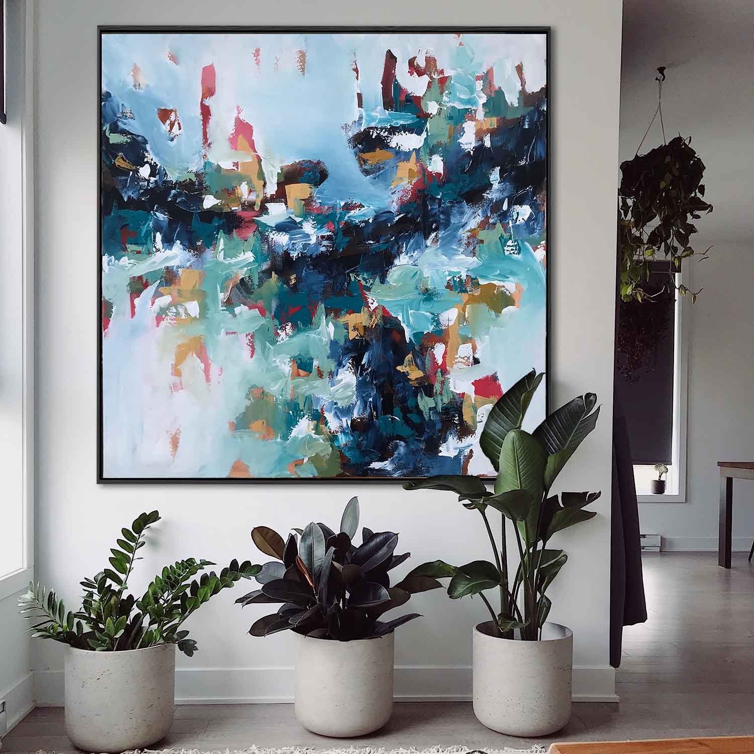 The World I Used To Know - 122x122 cm - Original Painting
