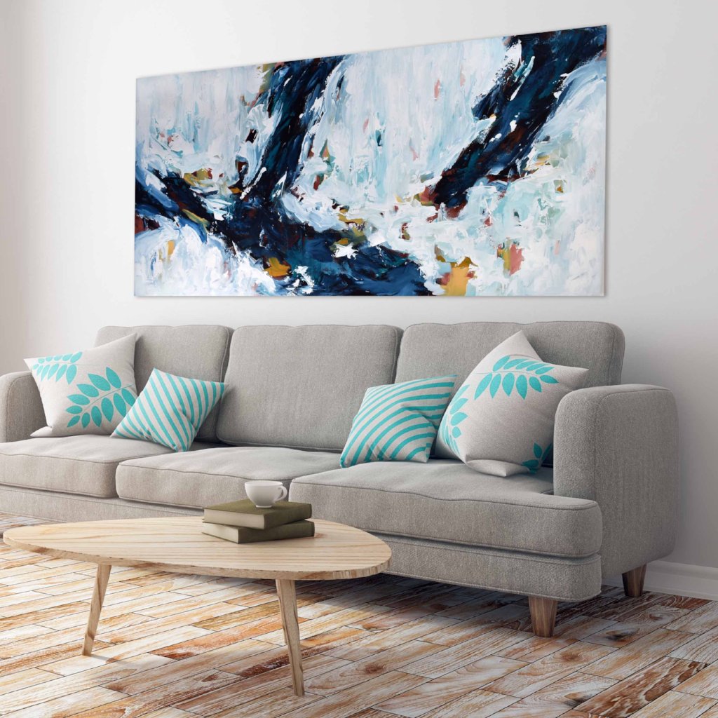 When Gravity Gives Way - 152x76 cm - Original Painting