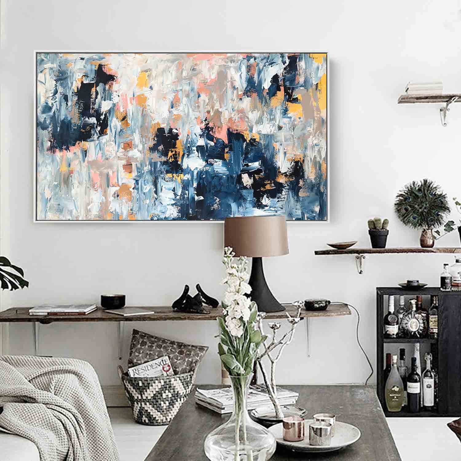 Through The Night - 122x70 cm - Original Painting
