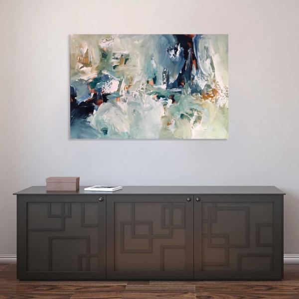 The Wave - 76 x 50 cm - Original Painting-OmarObaid.com