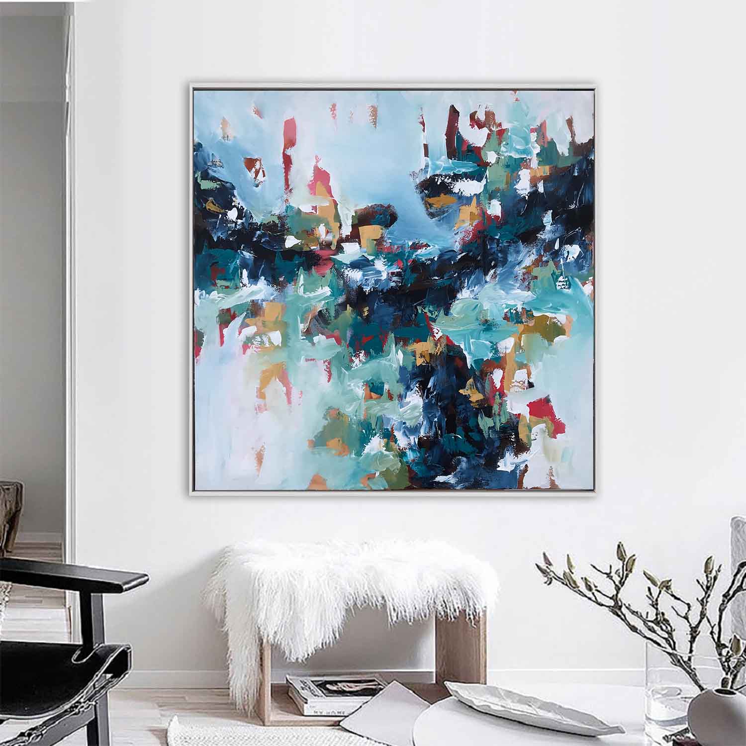 The World I Used To Know - 122x122 cm - Original Painting