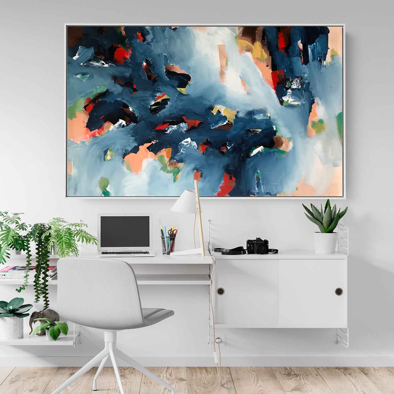 The Riverbank - 122x76 cm - Original Painting