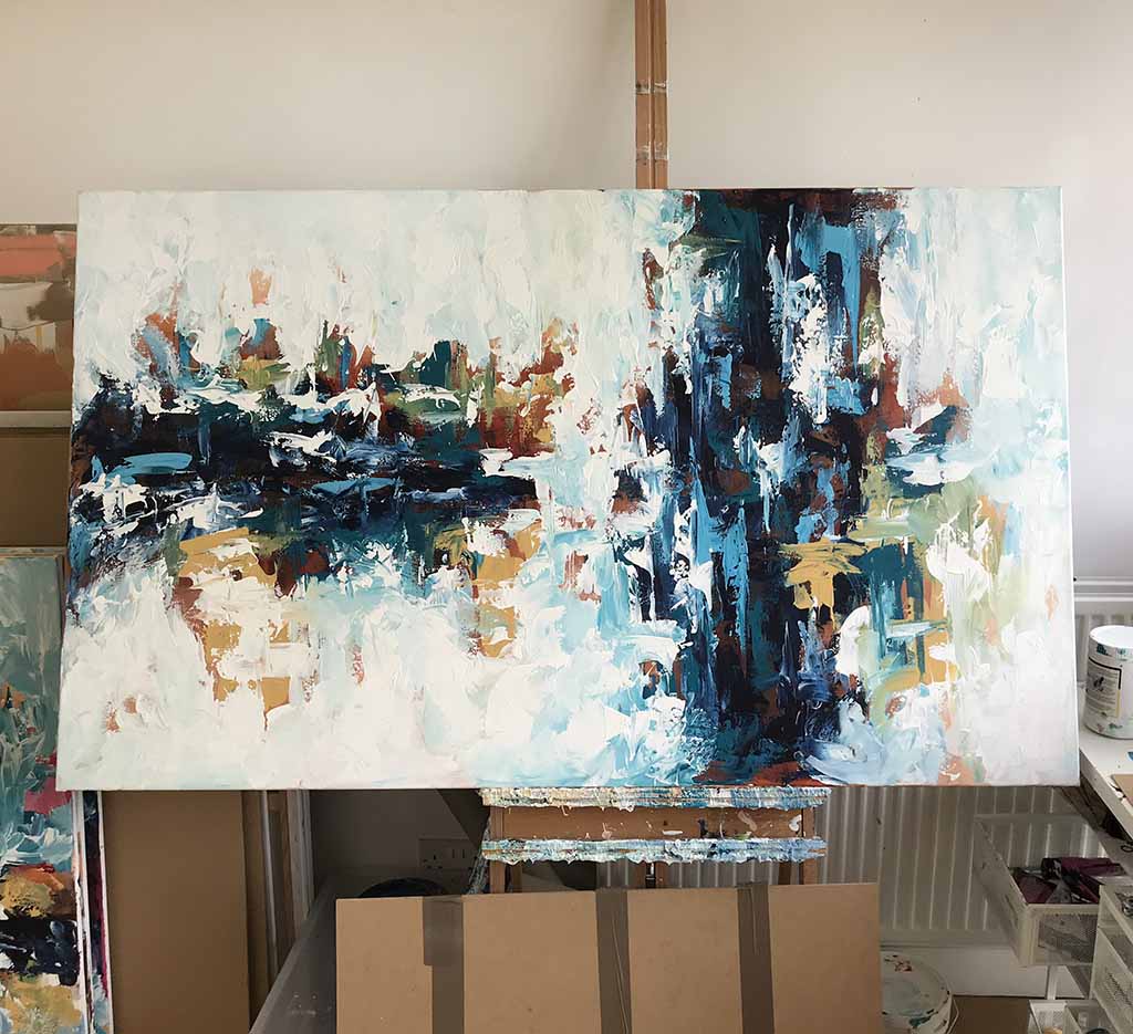 The Waterfall 3 - 152x92 cm - Original Painting