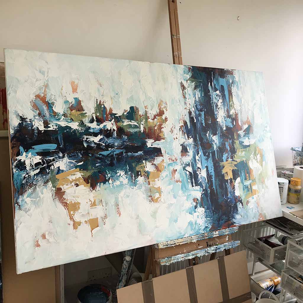 The Waterfall 3 - 152x92 cm - Original Painting
