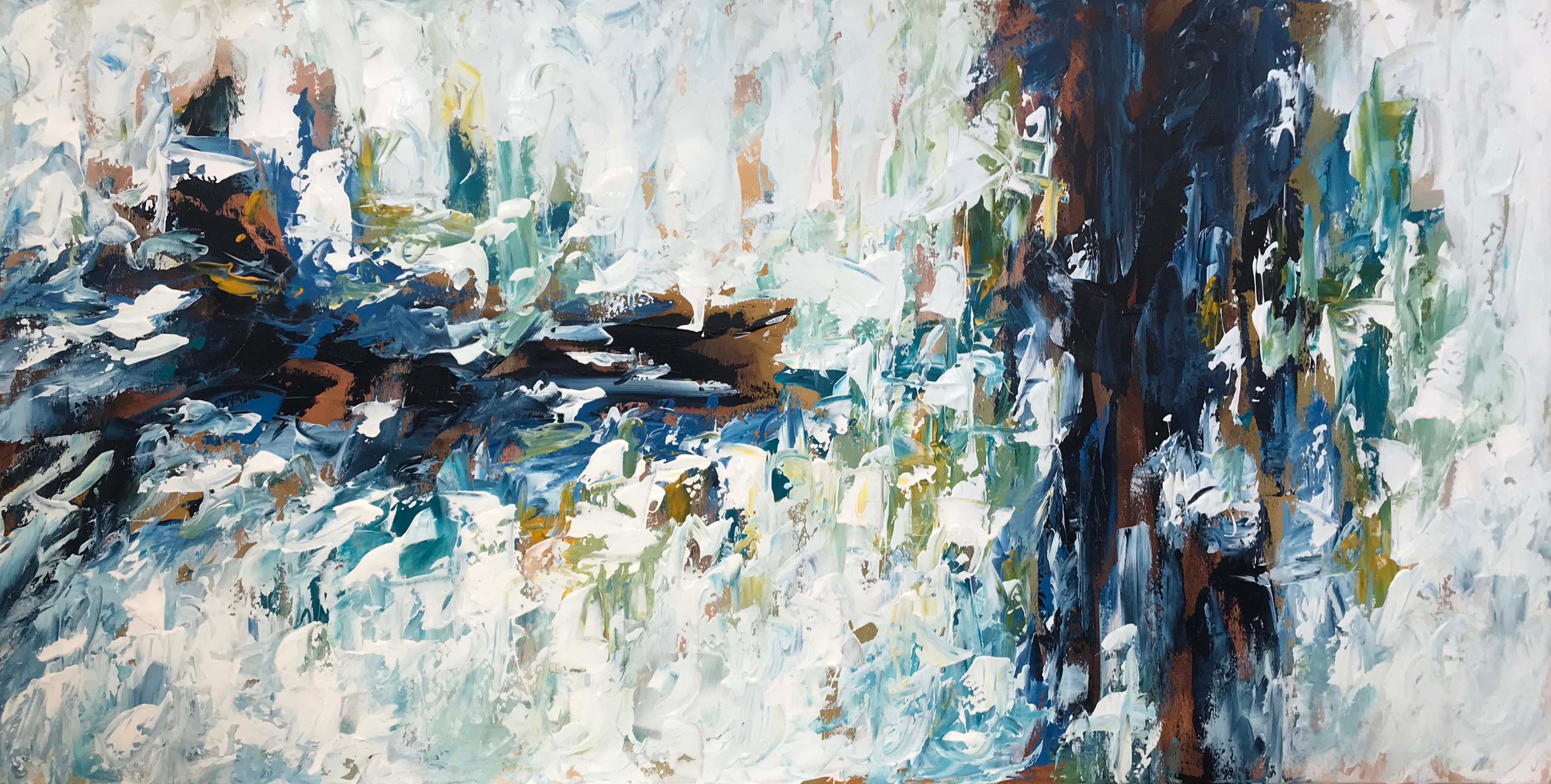 The Waterfall - 152x76 cm - Original Painting
