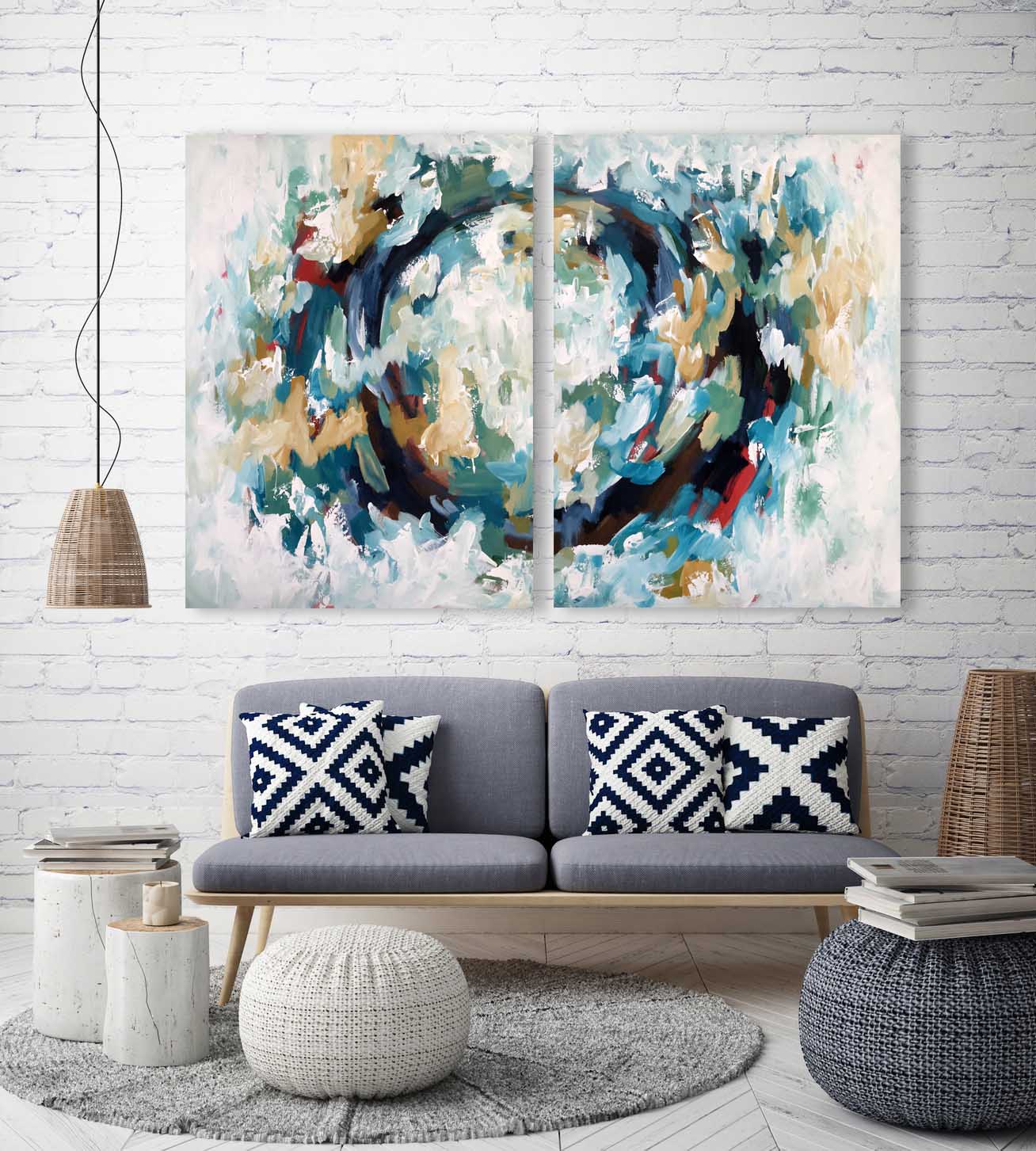 The Unwritten Rules - 152x102 cm - Original Painting-OmarObaid.com