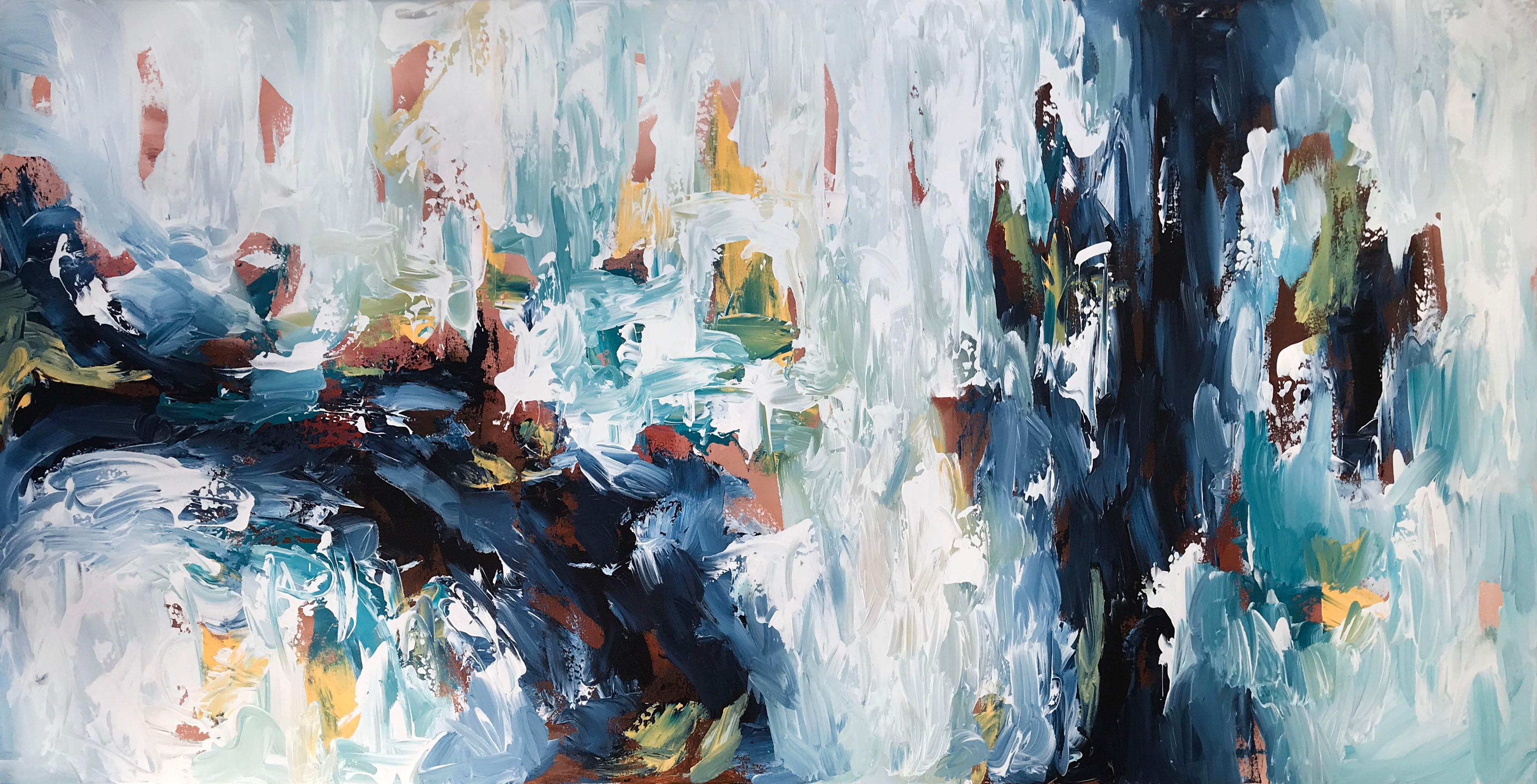 The Waterfall 2 - 152x76 cm - Original Painting