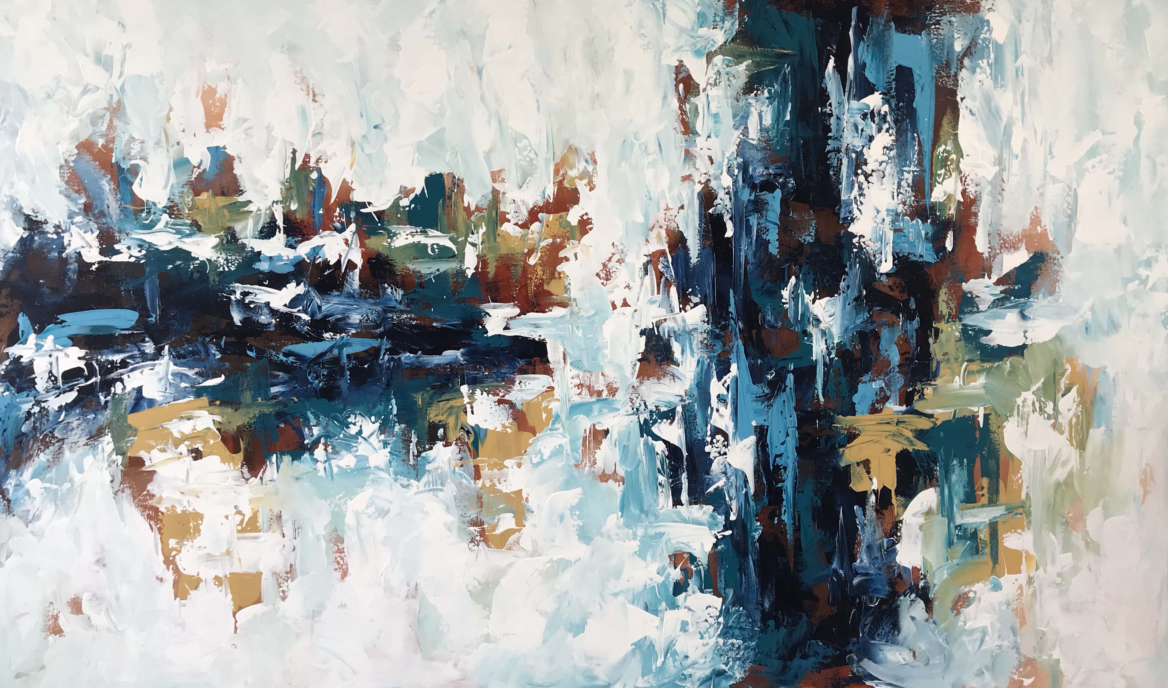 The Waterfall 3 - 152x92 cm - Original Painting