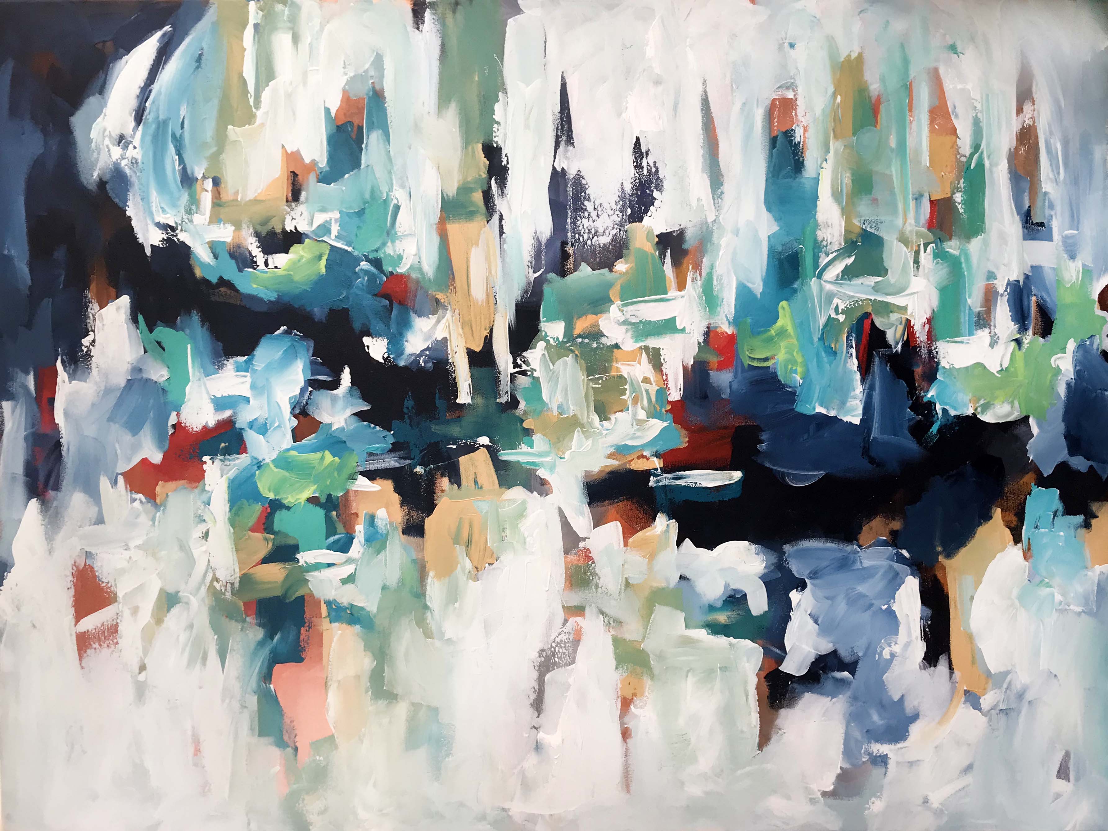 Thunder - 122x90 cm - Original Painting-OmarObaid.com