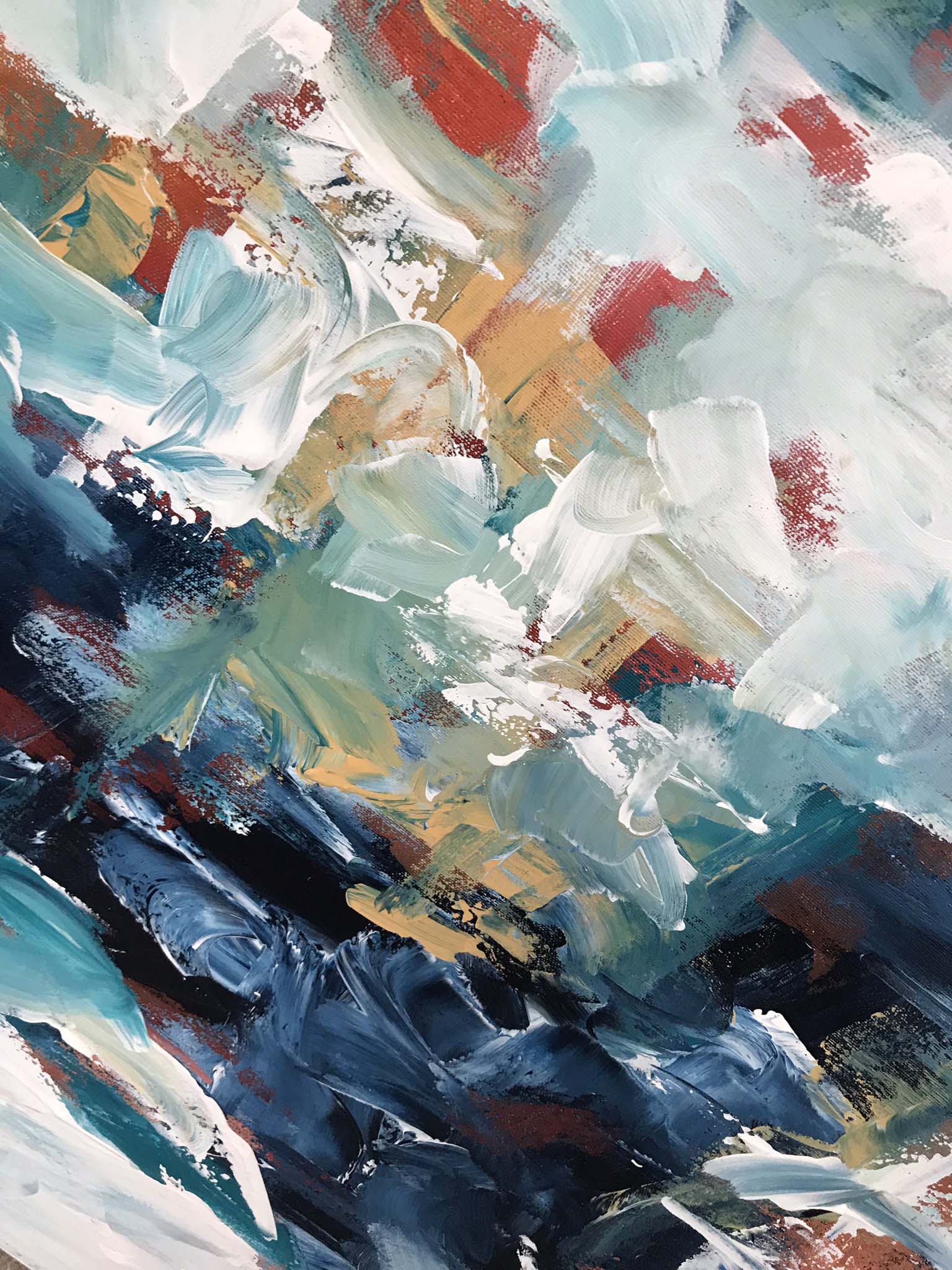 Transcendent - 122x90 cm - Original Painting-OmarObaid.com