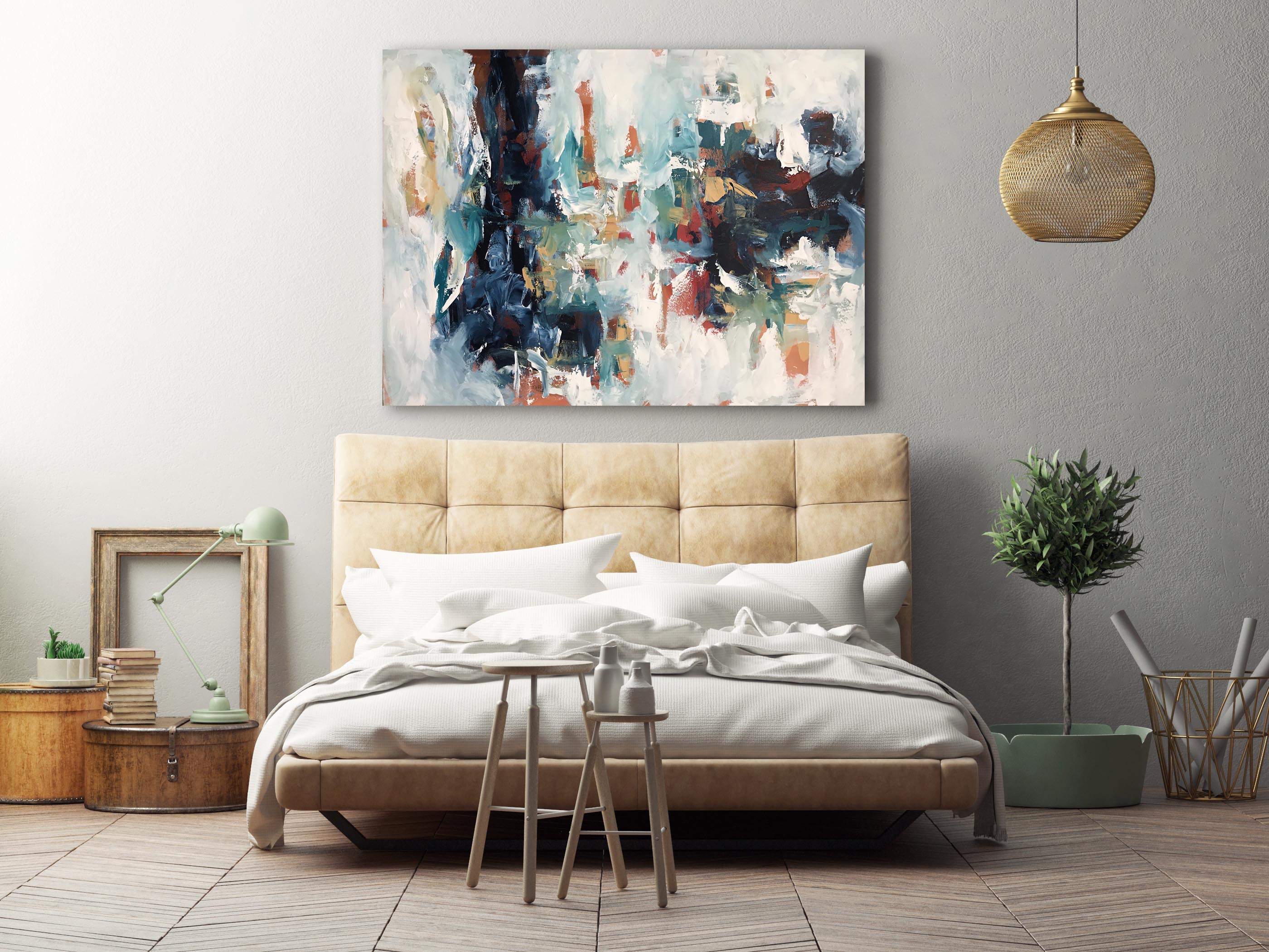 Transcendent - 122x90 cm - Original Painting-OmarObaid.com
