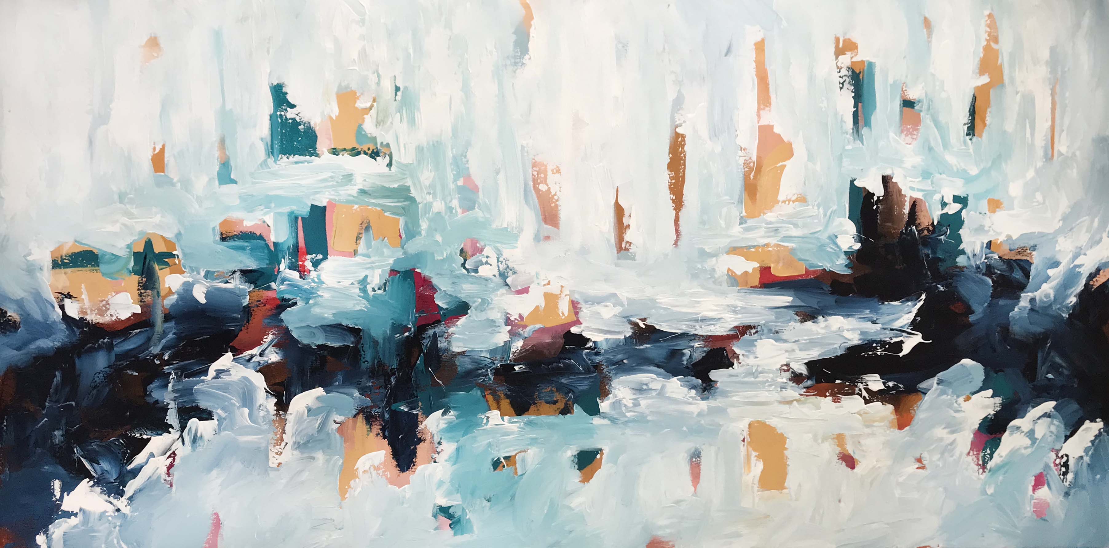 Troubled Waters - 152x76 cm - Original Painting