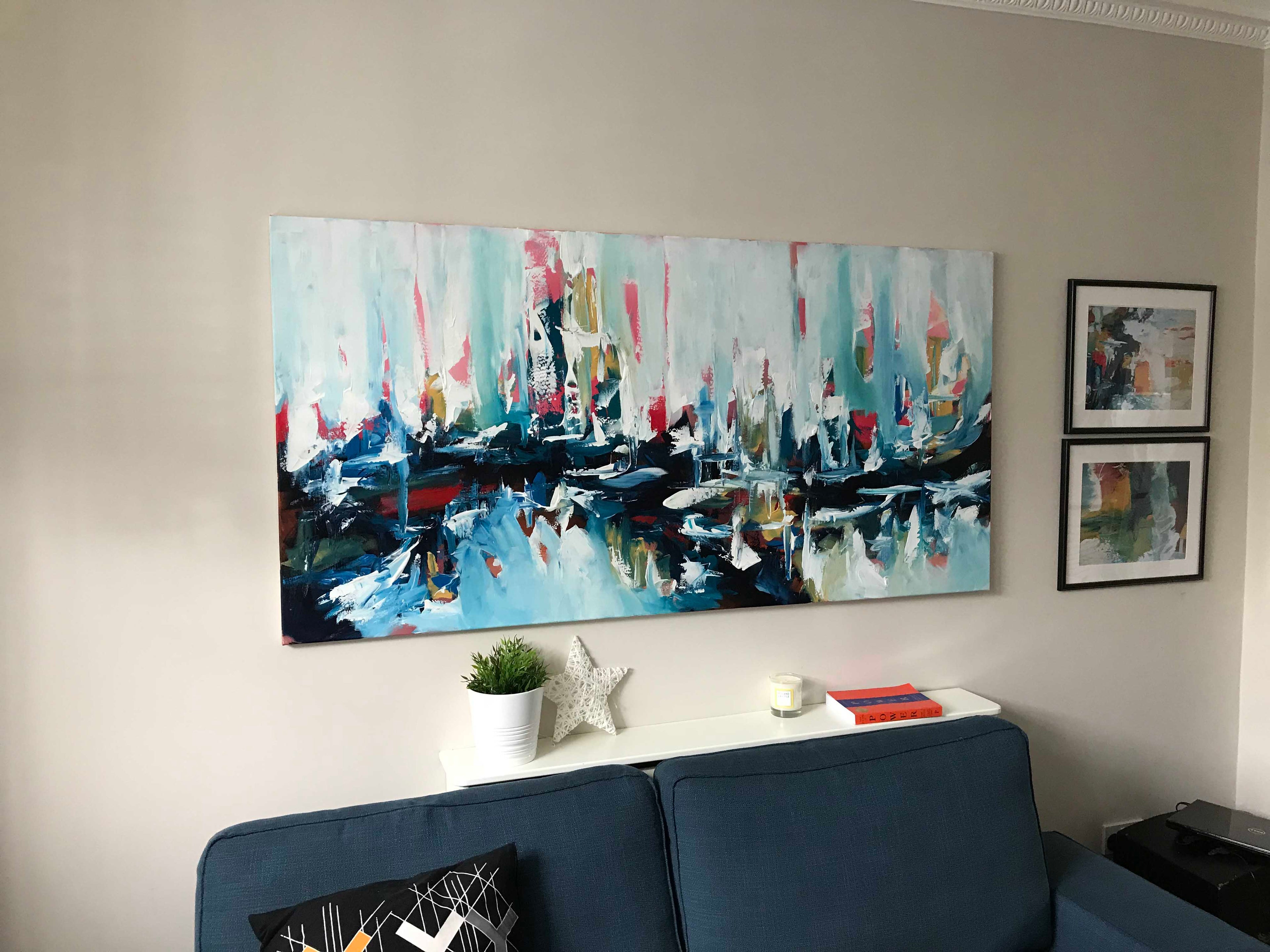 Under The Surface - 180x90 cm - Original Painting-OmarObaid.com