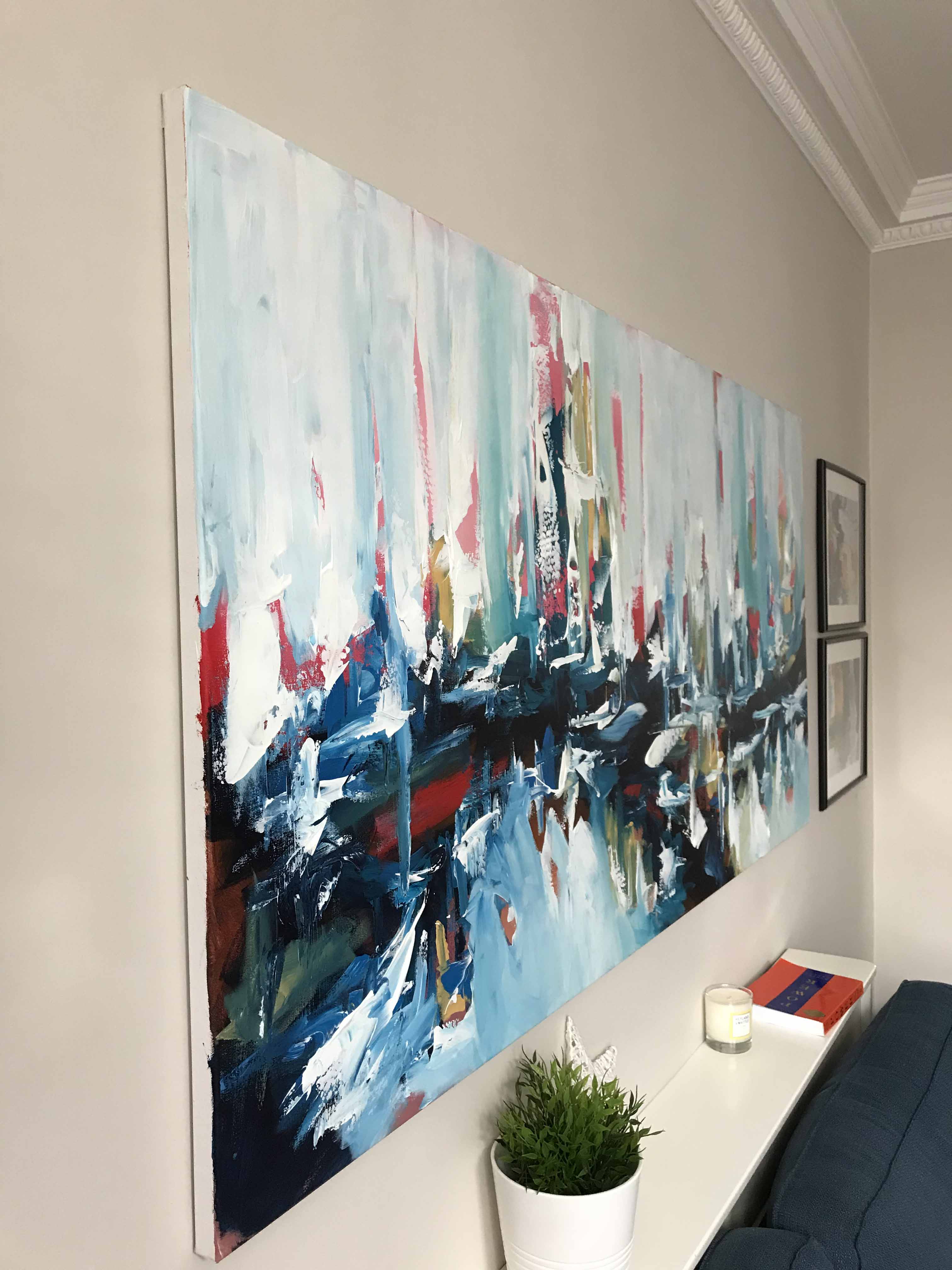 Under The Surface - 180x90 cm - Original Painting-OmarObaid.com