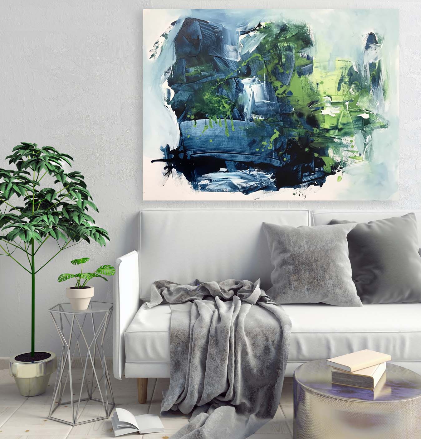 We Live Forever - 102x76 cm - Original Painting-OmarObaid.com