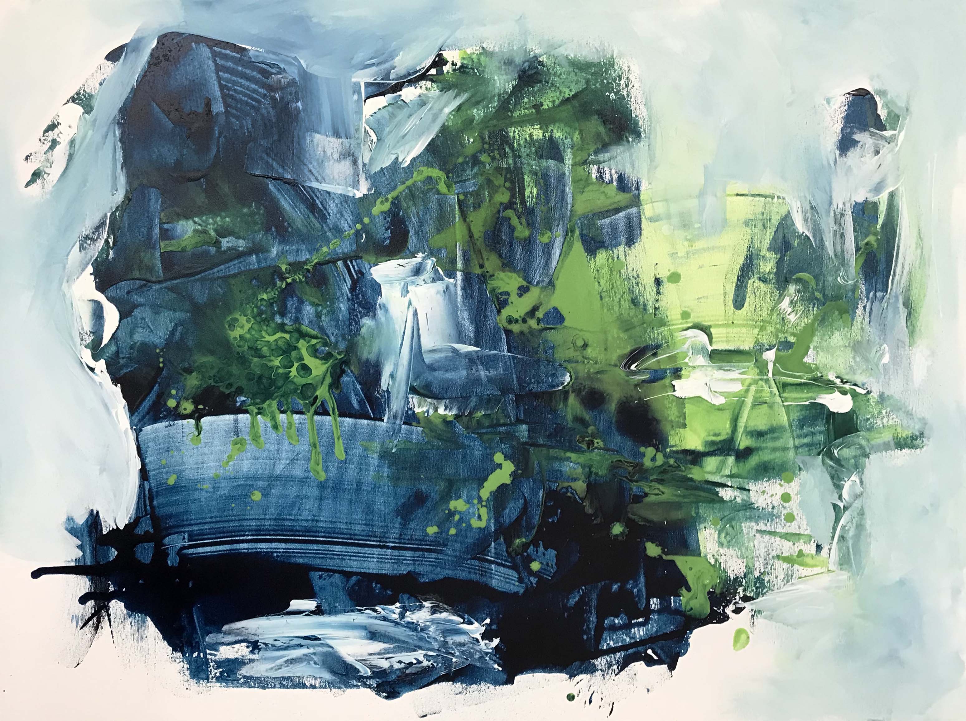 We Live Forever - 102x76 cm - Original Painting-OmarObaid.com