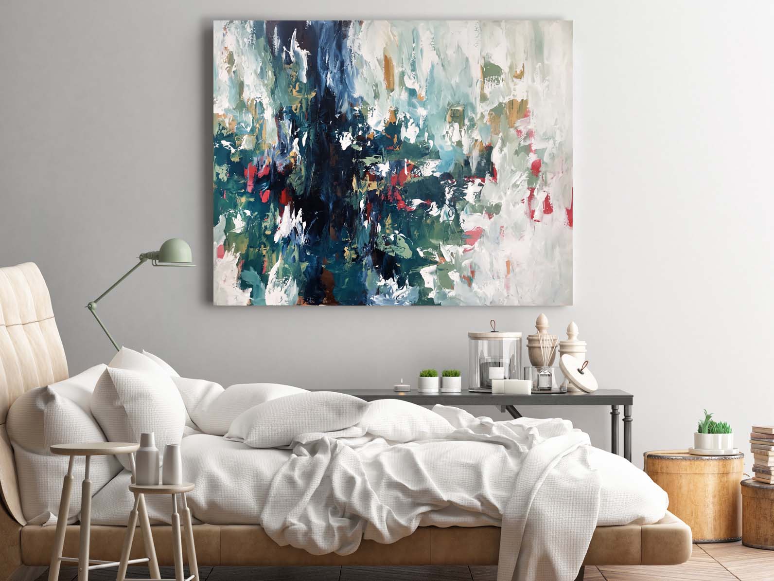 Time Waits For No One - 122x102 cm - Original Painting-OmarObaid.com