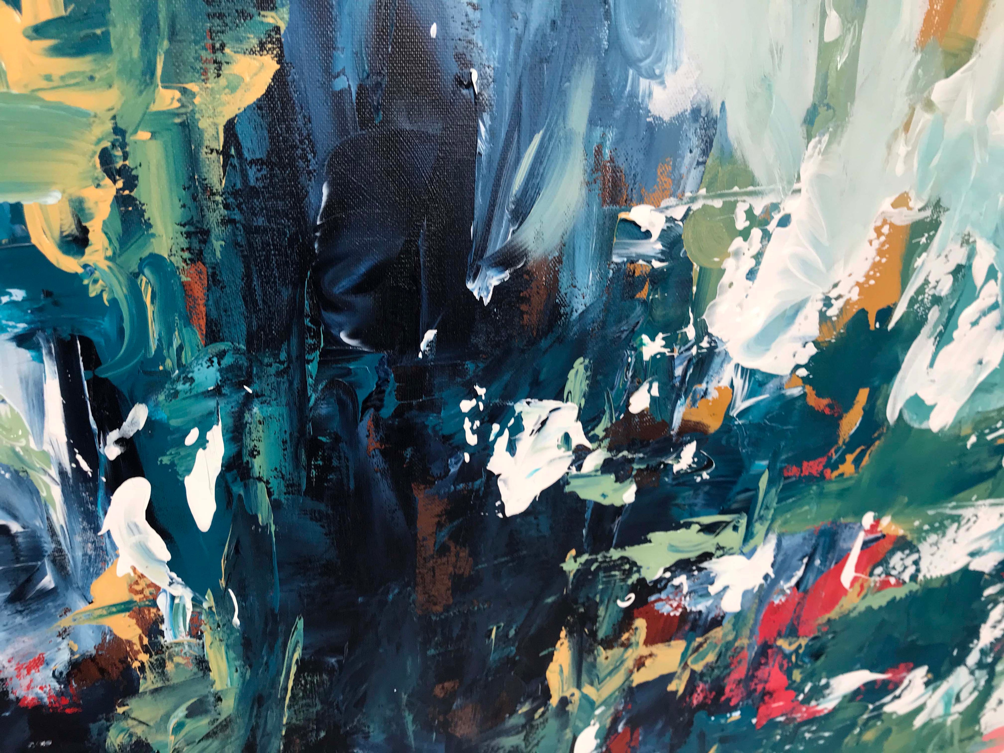 Time Waits For No One - 122x102 cm - Original Painting-OmarObaid.com