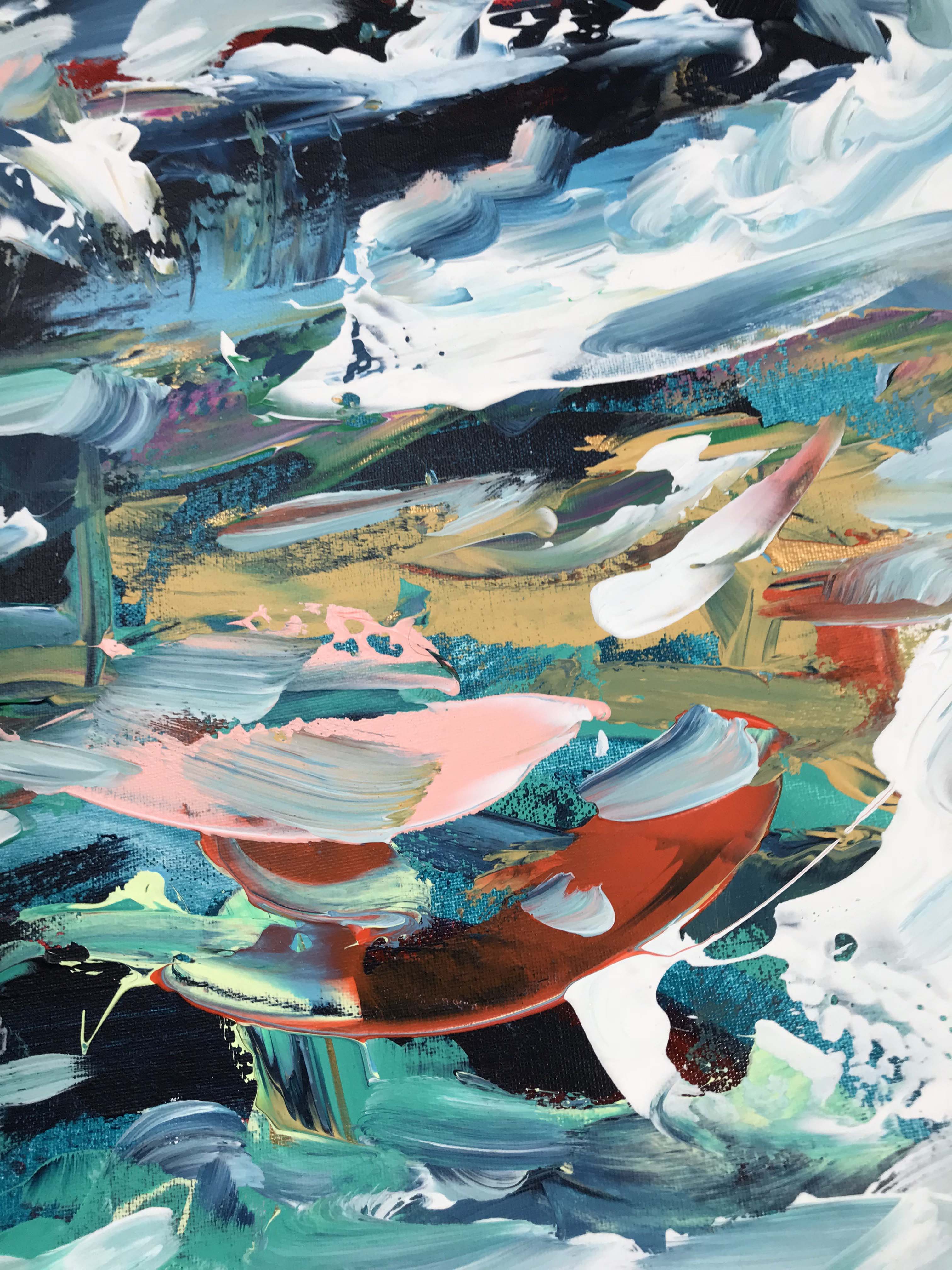 Untitled - 120x60 cm - Diptych Original Painting