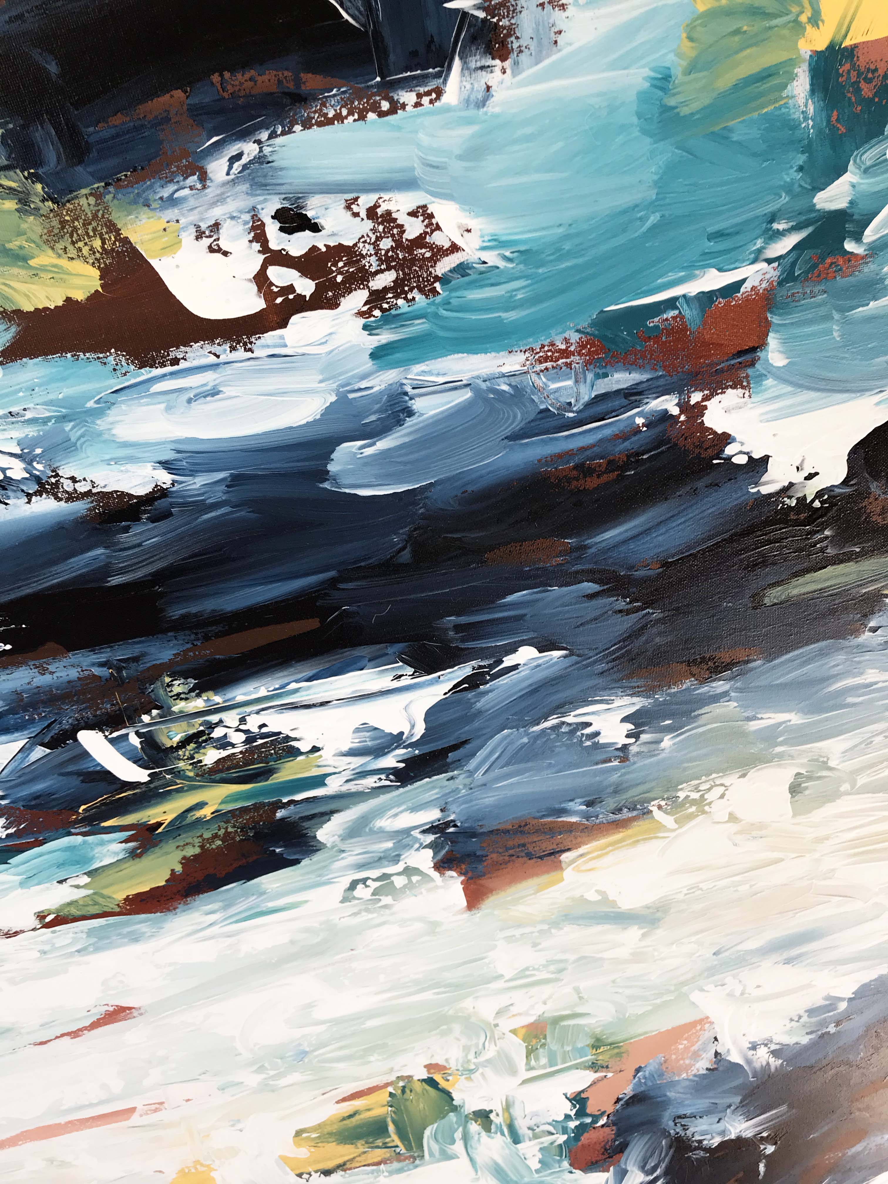 The Waterfall 2 - 152x76 cm - Original Painting