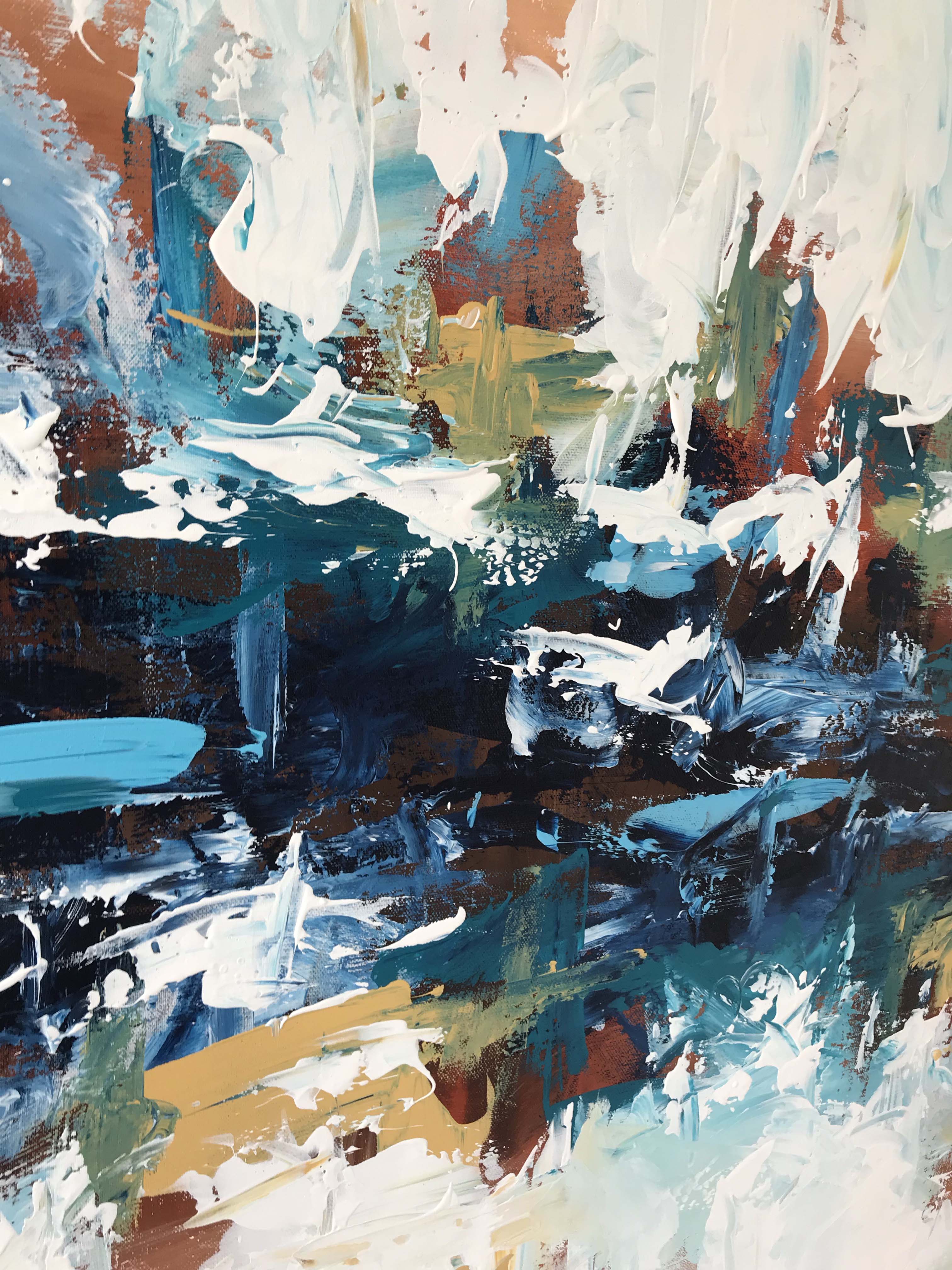 The Waterfall 3 - 152x92 cm - Original Painting