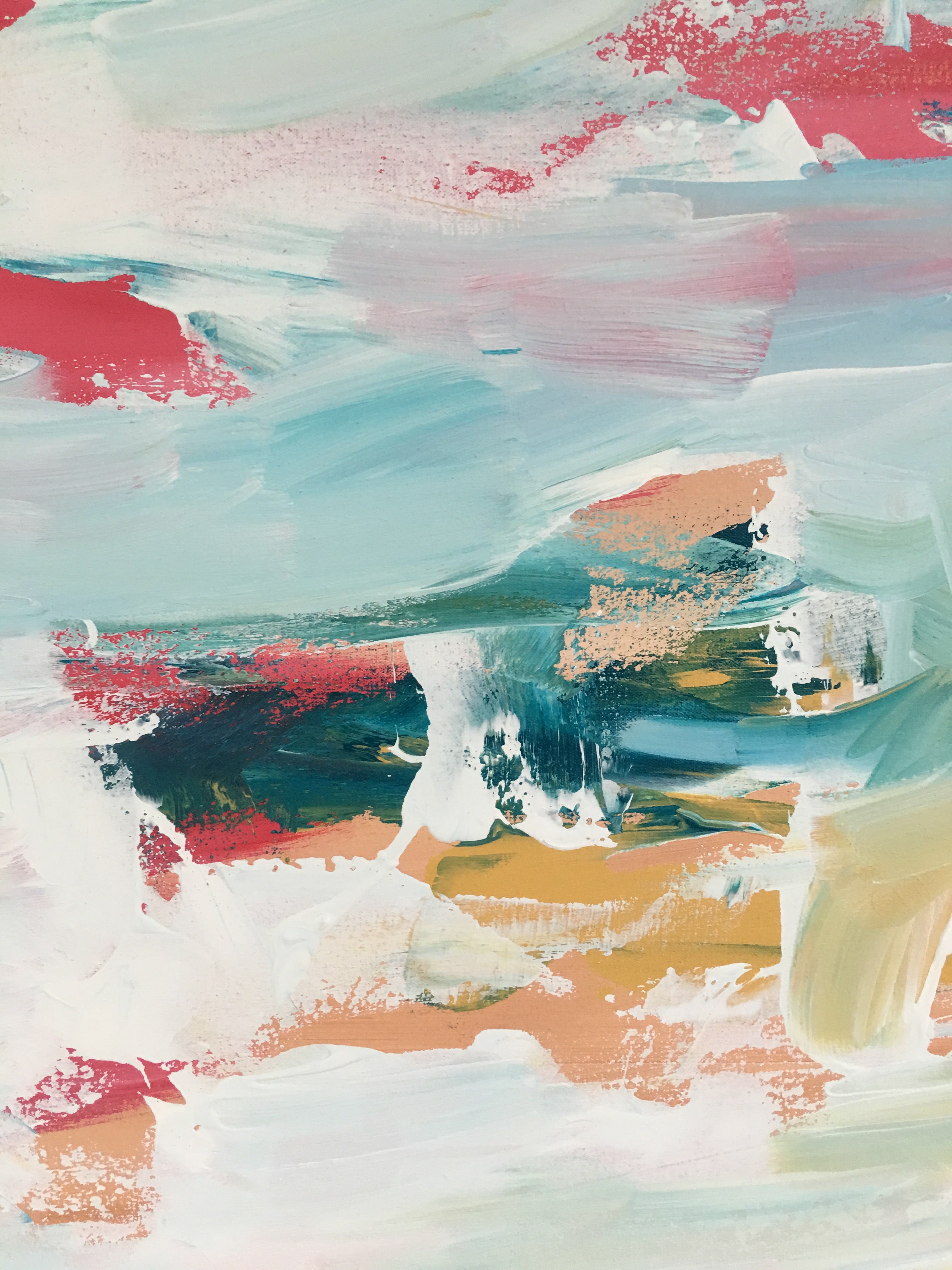 Three Days Of Rain - 150x90 cm - Original Painting-OmarObaid.com