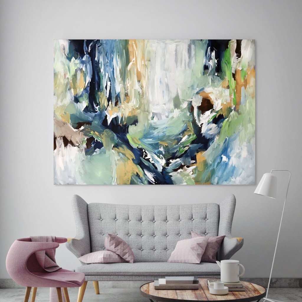 Time - 152x100 cm - Original Painting-OmarObaid.com