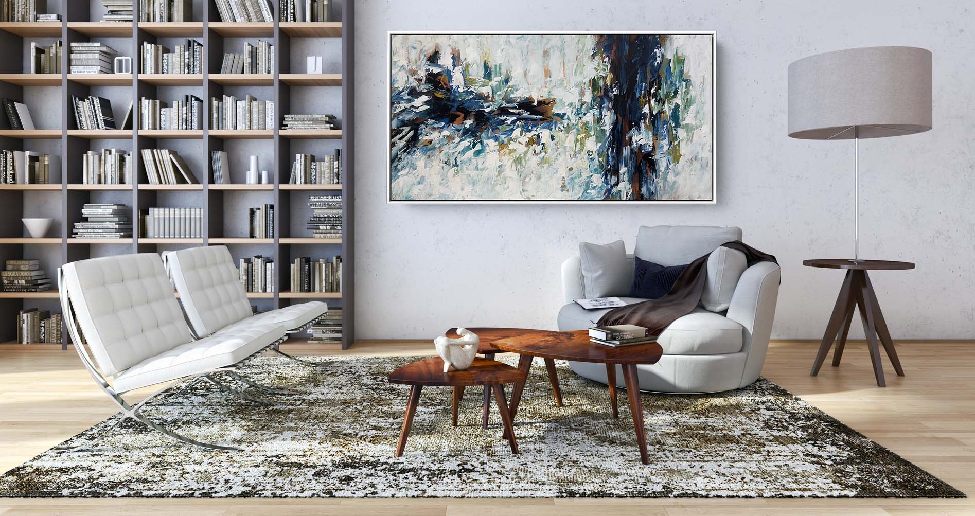 The Waterfall - 152x76 cm - Original Painting