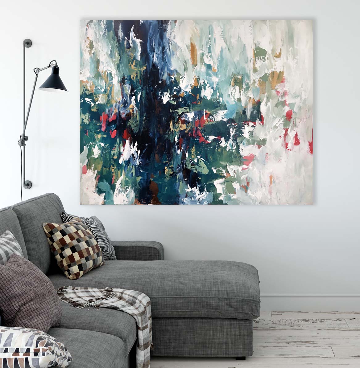 Time Waits For No One - 122x102 cm - Original Painting-OmarObaid.com