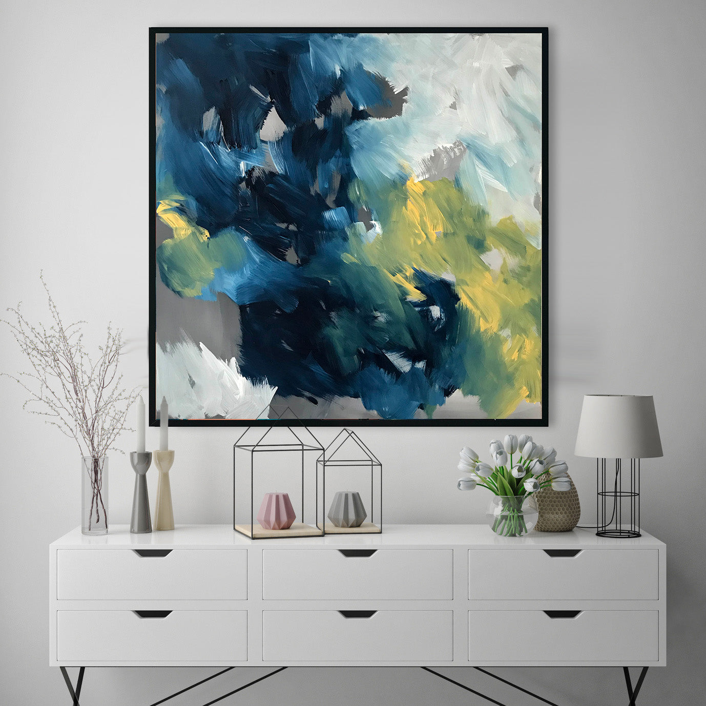 Turning Tide - 102x102 cm - Original Painting