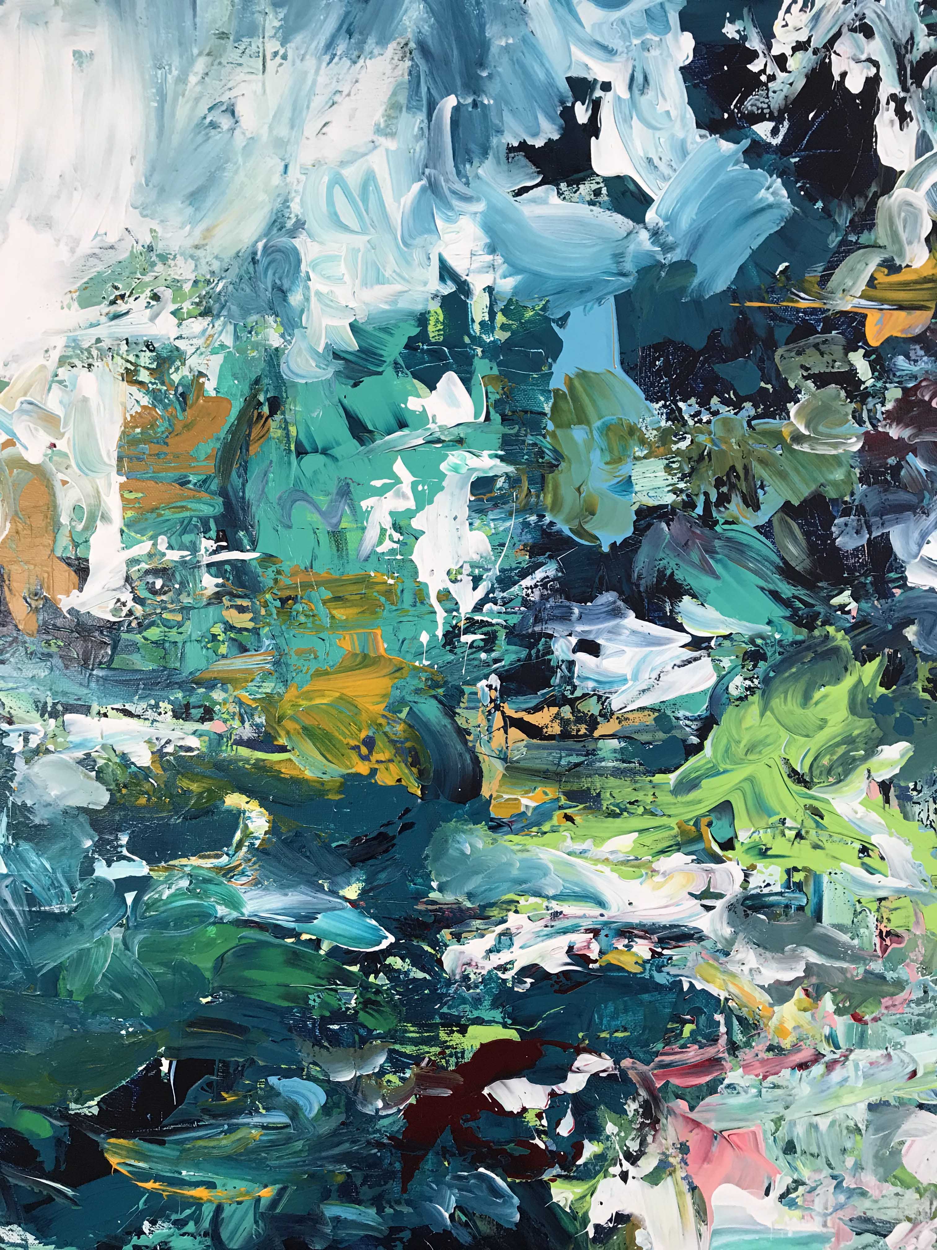 Whatever It Takes - 152x76 cm - Original Painting-OmarObaid.com