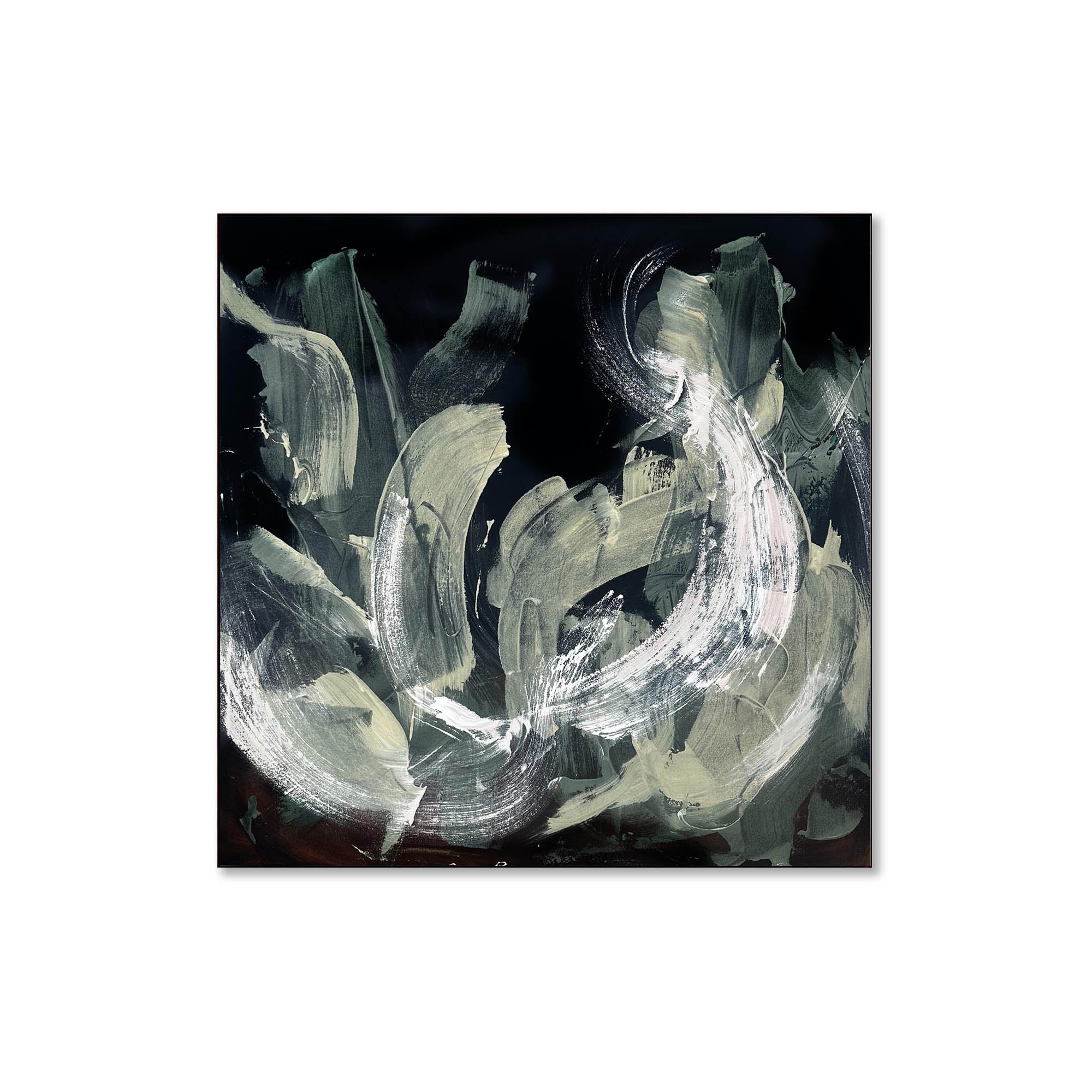 gestural abstraction oil on canvas paintings by london contemporary artist omar obaid