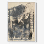 Golden City Original Painting - - Abstract House