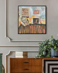 The Drawing Room Original Painting - - Abstract House