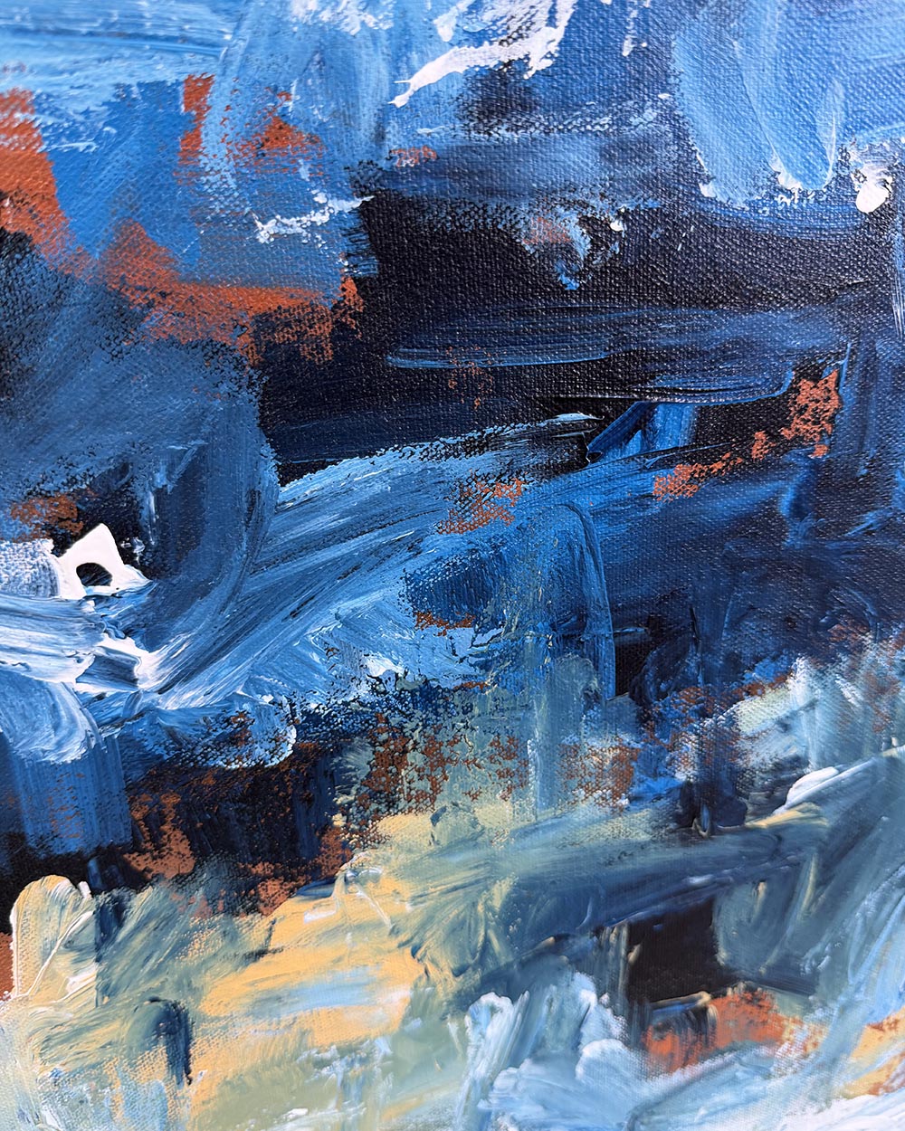 Whispering Waters II | Original Painting | 100x100cm