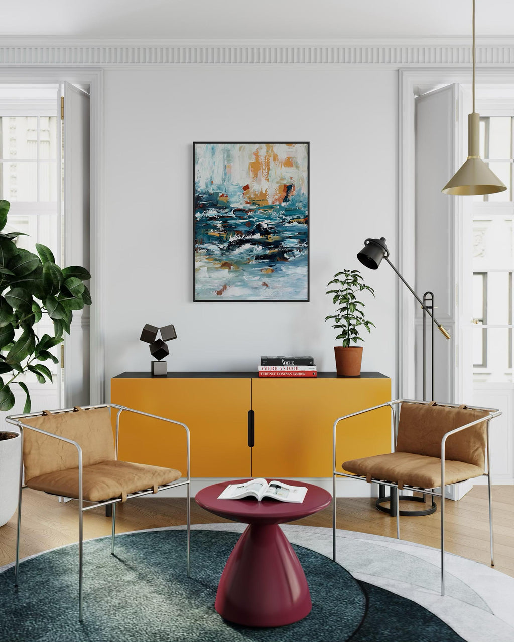 A Stroll Down By The Lake | Original Painting | 100x70cm