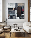 Large Abstract Painting In Living Room