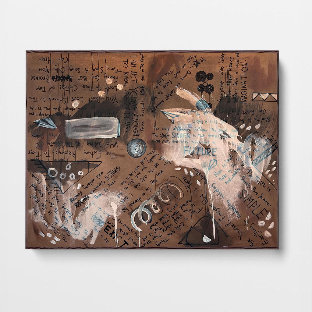 Words Getting In My Way | Original Painting | 150x120cm