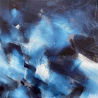 Into The Blue IV Original Painting Painting - Abstract House