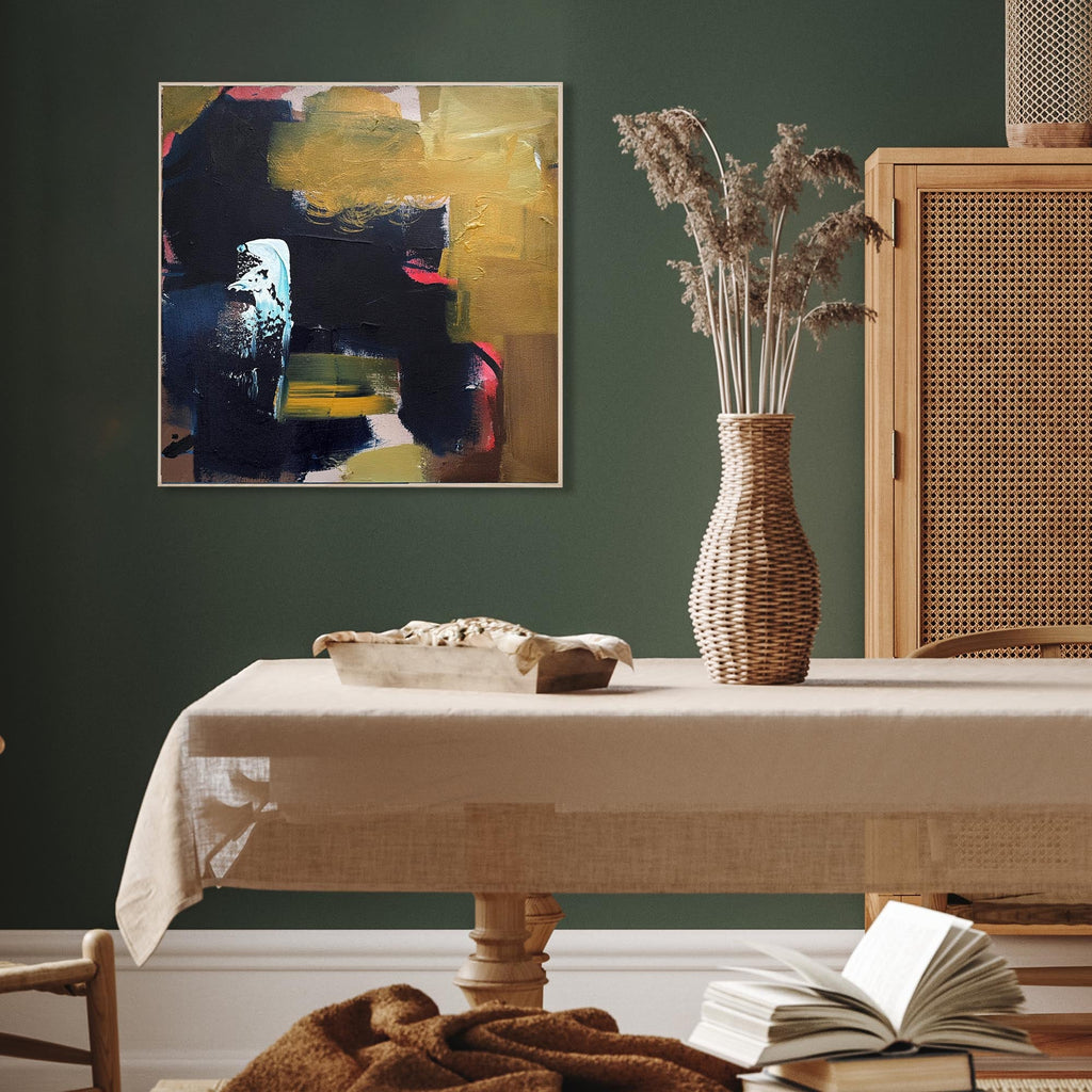Summit 2 - Original Painting-Abstract House