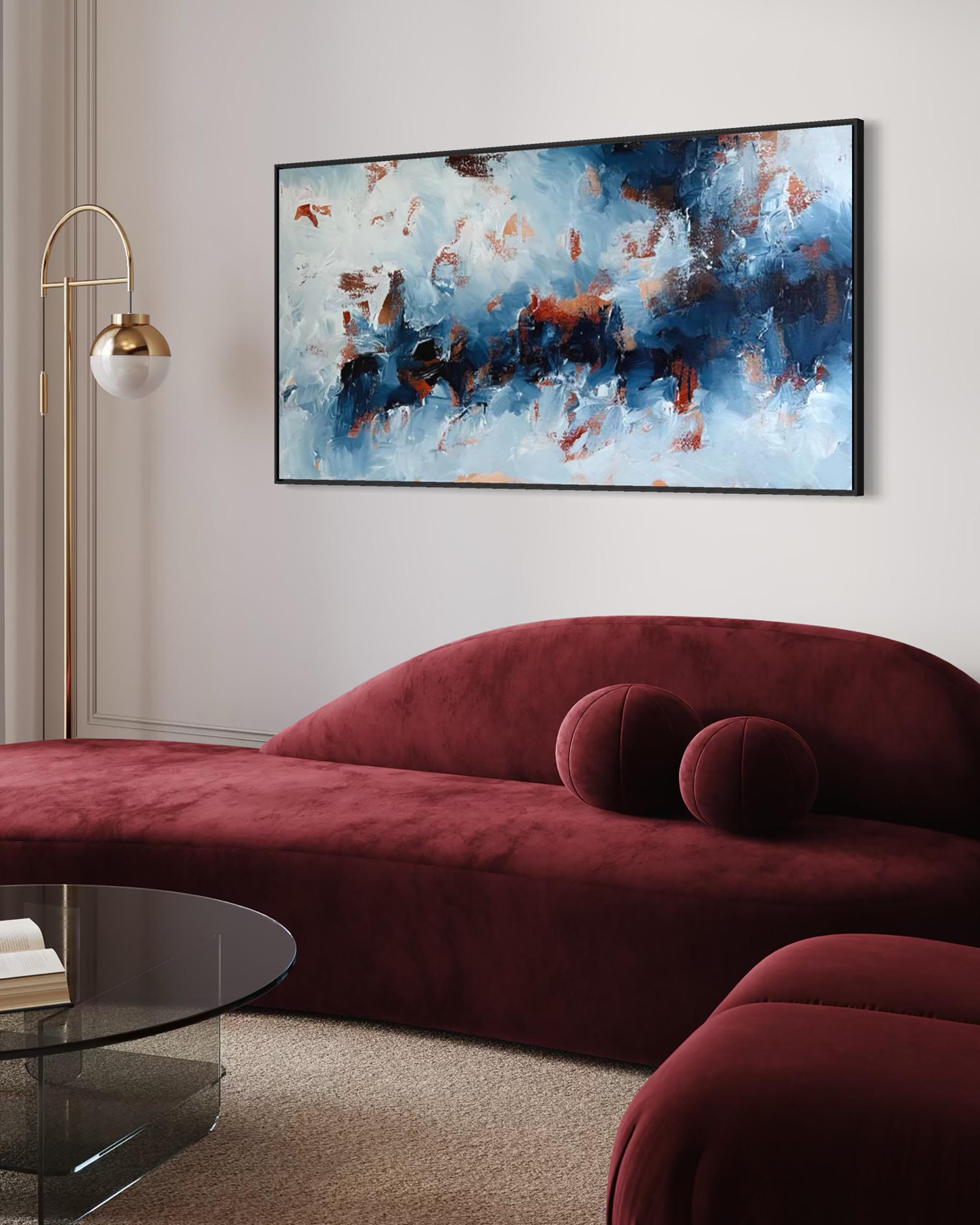 Echoing Waves | Original Painting | 150x76cm