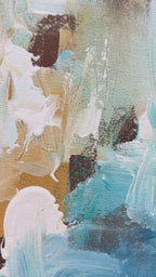 The Edge Of Water Painting Video In London Studio By Artist Omar Obaid