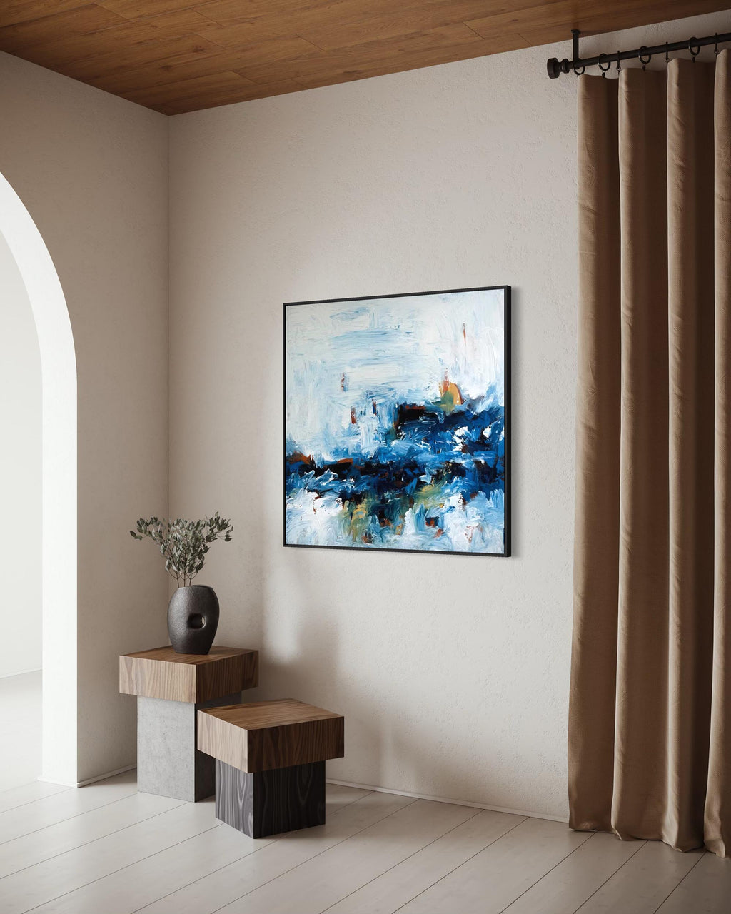 Whispering Waters II | Original Painting | 100x100cm