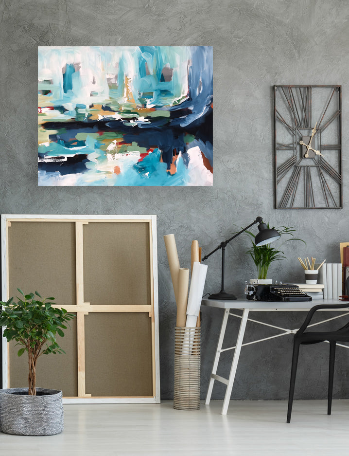 After The Smoke Clears Part 1 - 76x60 cm - Original Painting