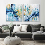 When The Moment Comes - 182x102 cm - Diptych Original Paintings